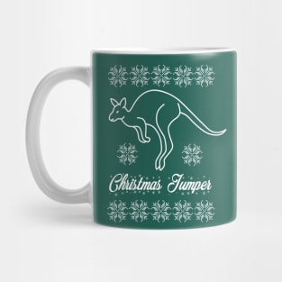 Funny Kangaroo CHRISTMAS JUMPER Mug